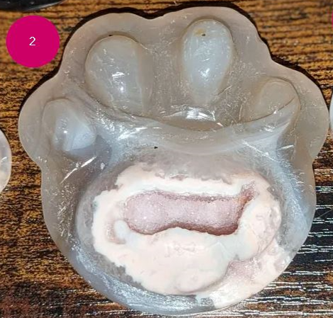 Pink and Purple Amethyst w/Flower Agate Paw