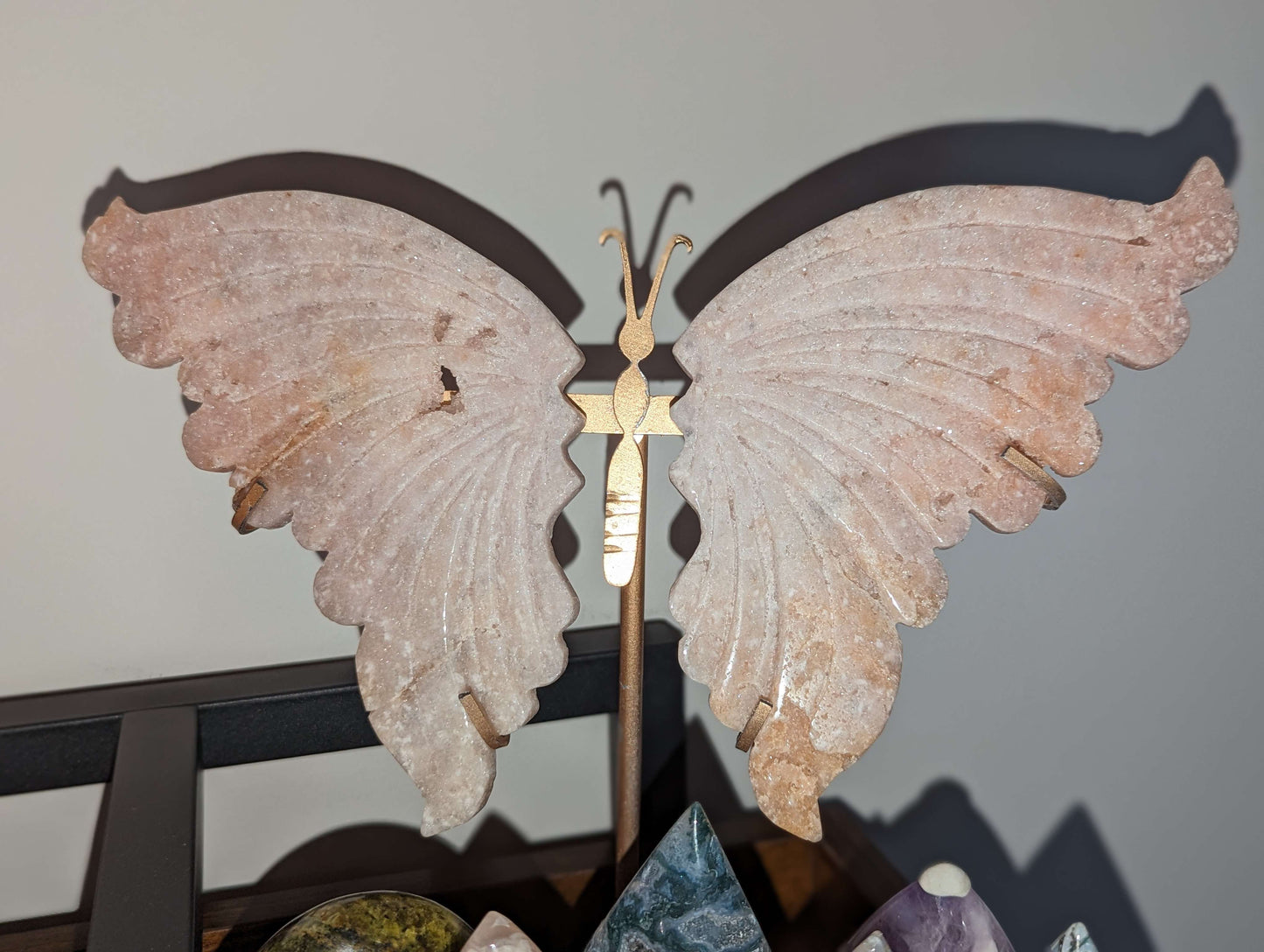 Pink Amethyst Butterfly Wings