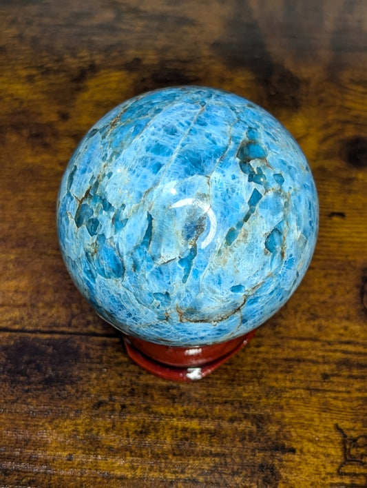 Blue Apatite Sphere